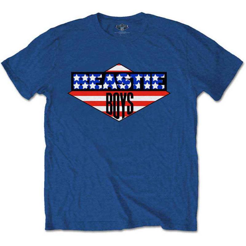 【予約商品】The BEASTIE BOYS バンドTシャツ ユニセックス: American Flag (Blue)