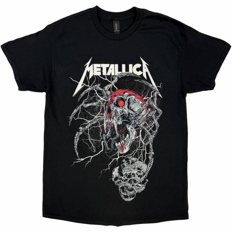 【予約商品】METALLICA バンドTシャツ ユニセックス: Spider Dead (Black)
