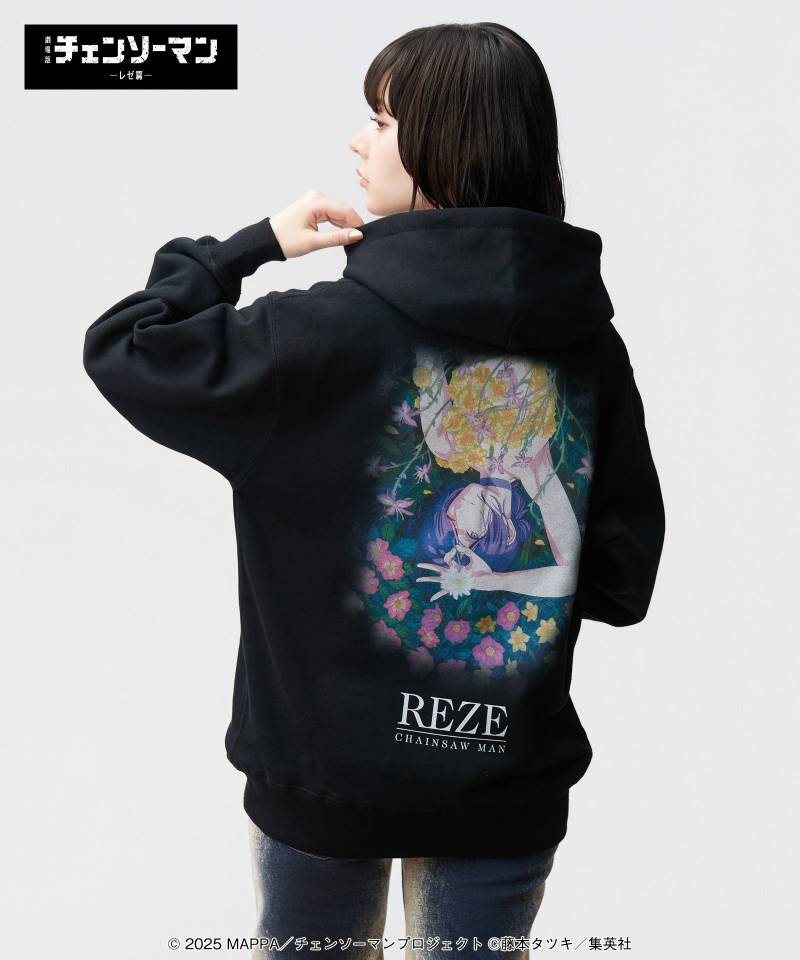 【予約商品】チェンソーマンxglamb(グラム) Reze Hoodie / レゼフーディ - Black
