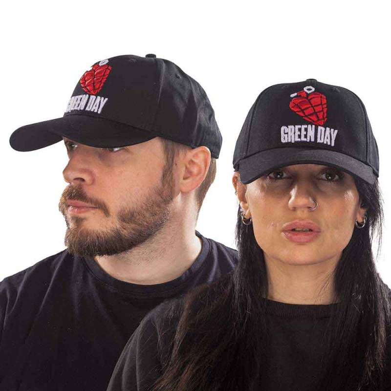 【予約商品】GREEN DAY Unisex Baseball Cap: Grenade Logo (Black) - BLACK