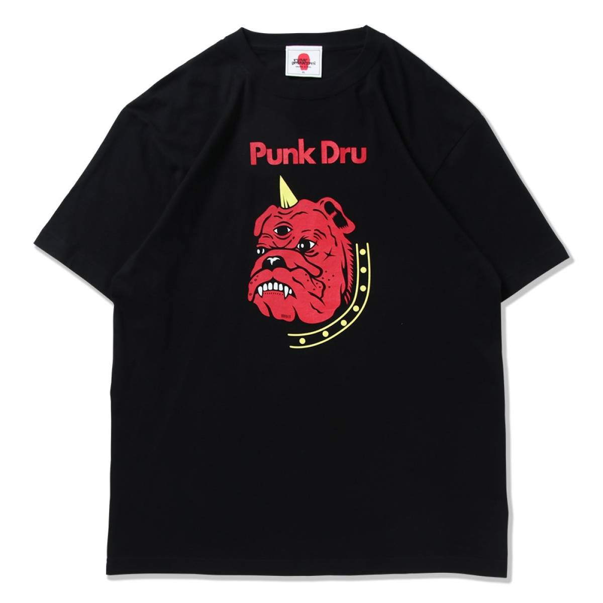 【予約商品】PUNK DRUNKERS (パンクドランカーズ) REDブルドッグTEE - BLACK