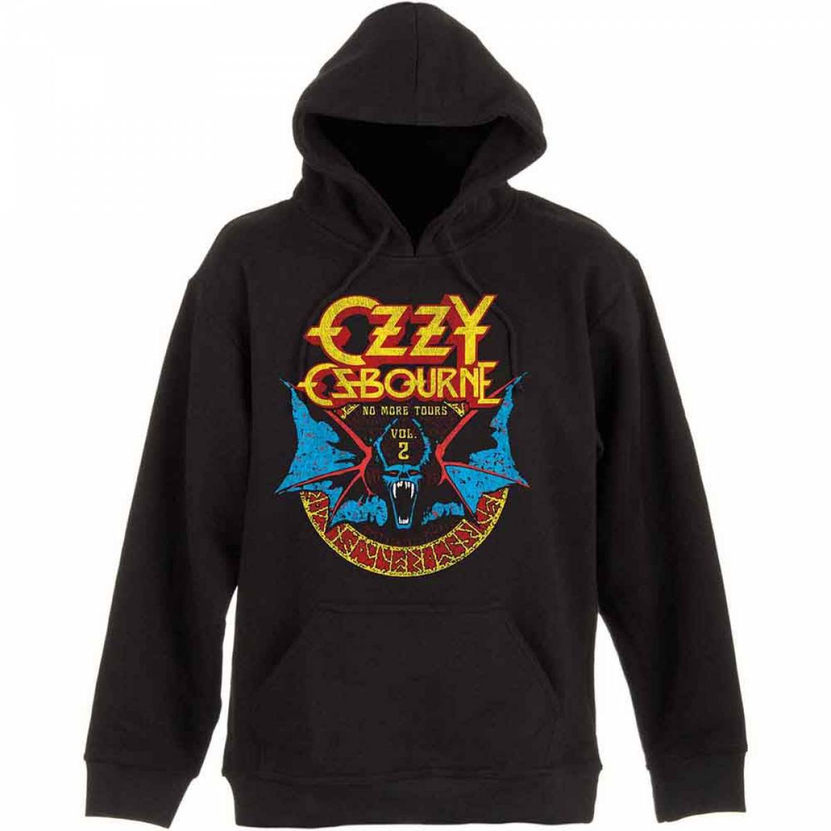 【予約商品】OZZY OSBOURNE Unisex Pullover Hoodie: Bat Circle (Black) - BLACK