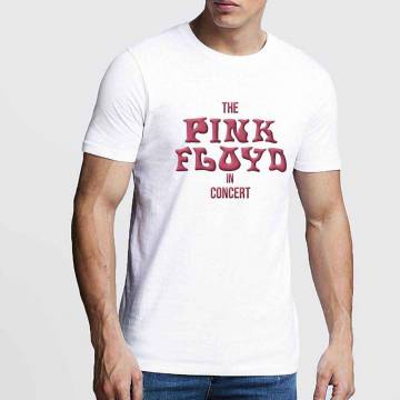 【予約商品】PINK FLOYD バンドTシャツ ユニセックス: In Concert (White) (Embellished) - WHITE