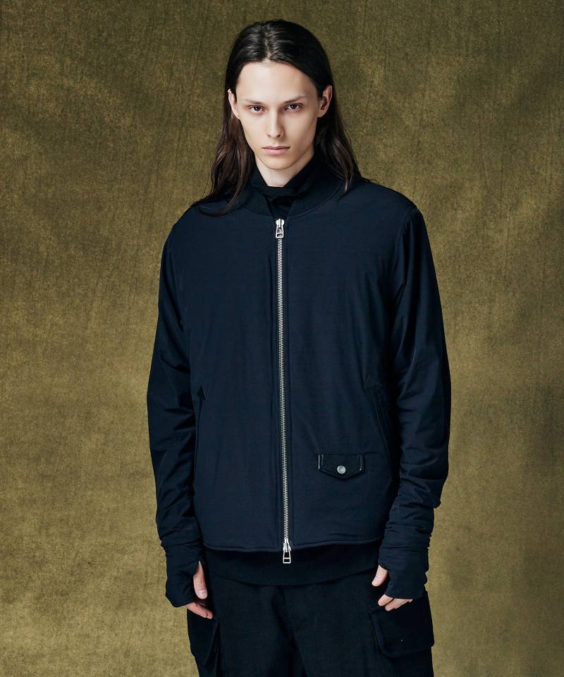 【予約商品】glamb(グラム) Round Hem Bomber Jacket / ラウンドヘムボマージャケット - Black