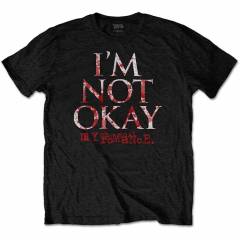 【予約商品】MY CHEMICAL ROMANCE バンドTシャツ ユニセックス: I'm Not Okay (Black)