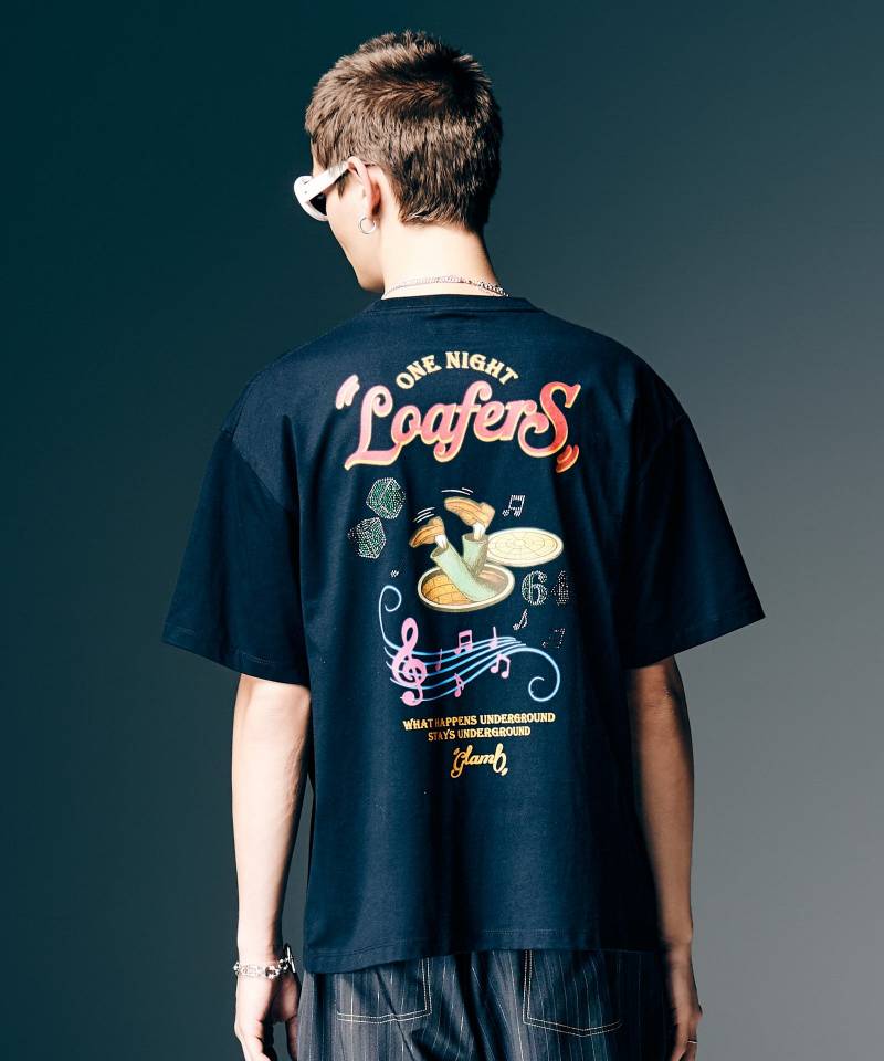 【予約商品】glamb(グラム)Loafers Gig T-Shirt / ローファーズギグTシャツ - Black