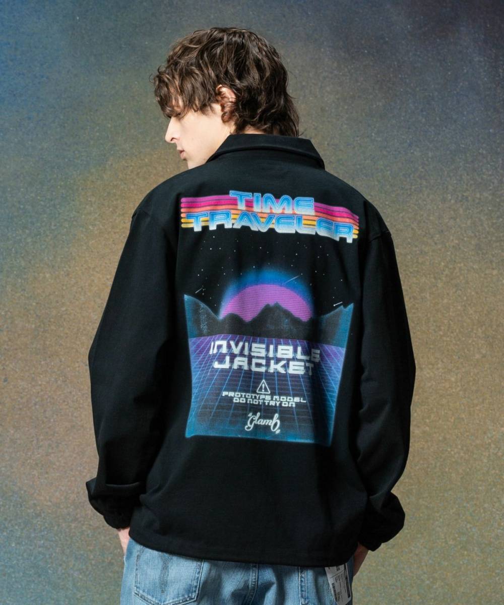 【予約商品】glamb(グラム)GB0225/TG05 : TIME TRAVELER Invisible Jacket (GEAR 005) / タイムトラベラーインビジブルジャケット - Black
