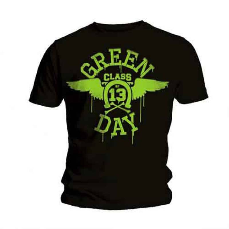 【予約商品】GREEN DAY バンドTシャツ ユニセックス: Neon Black (Black)