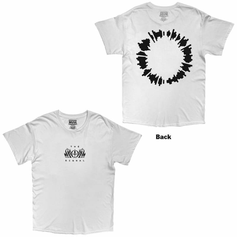 【予約商品】MUSE バンドTシャツ ユニセックス: The Wow Signal (White) (Back Print)