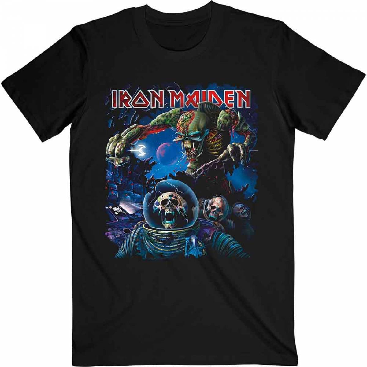 【予約商品】IRON MAIDEN バンドTシャツ ユニセックス: Final Frontier - BLACK