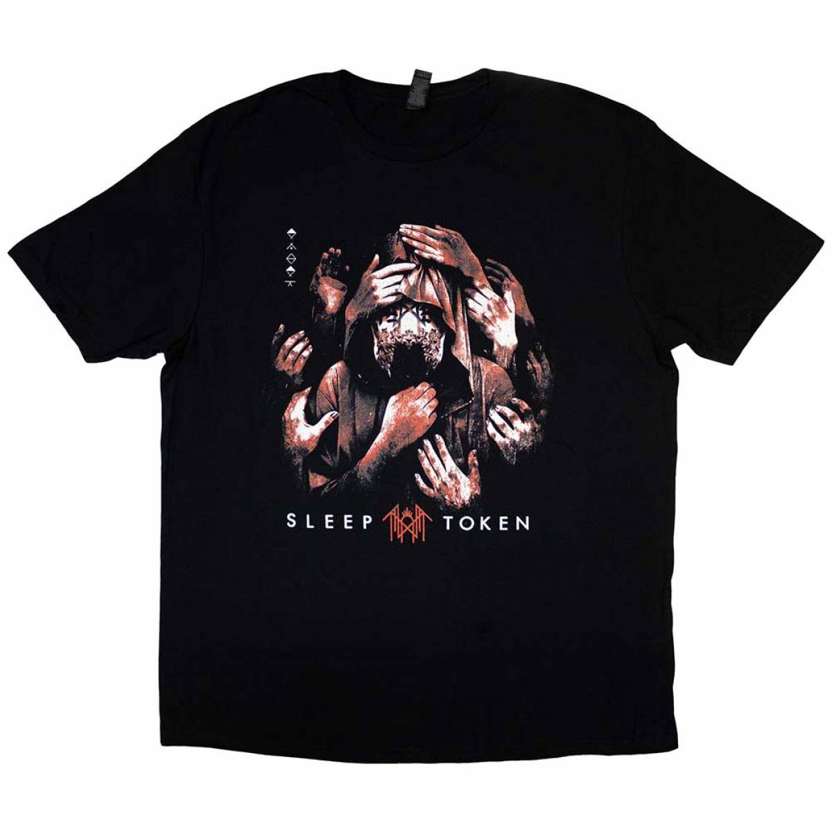 【予約商品】SLEEP TOKEN バンドTシャツ ユニセックス: Grabbing Hands (Black) - BLACK