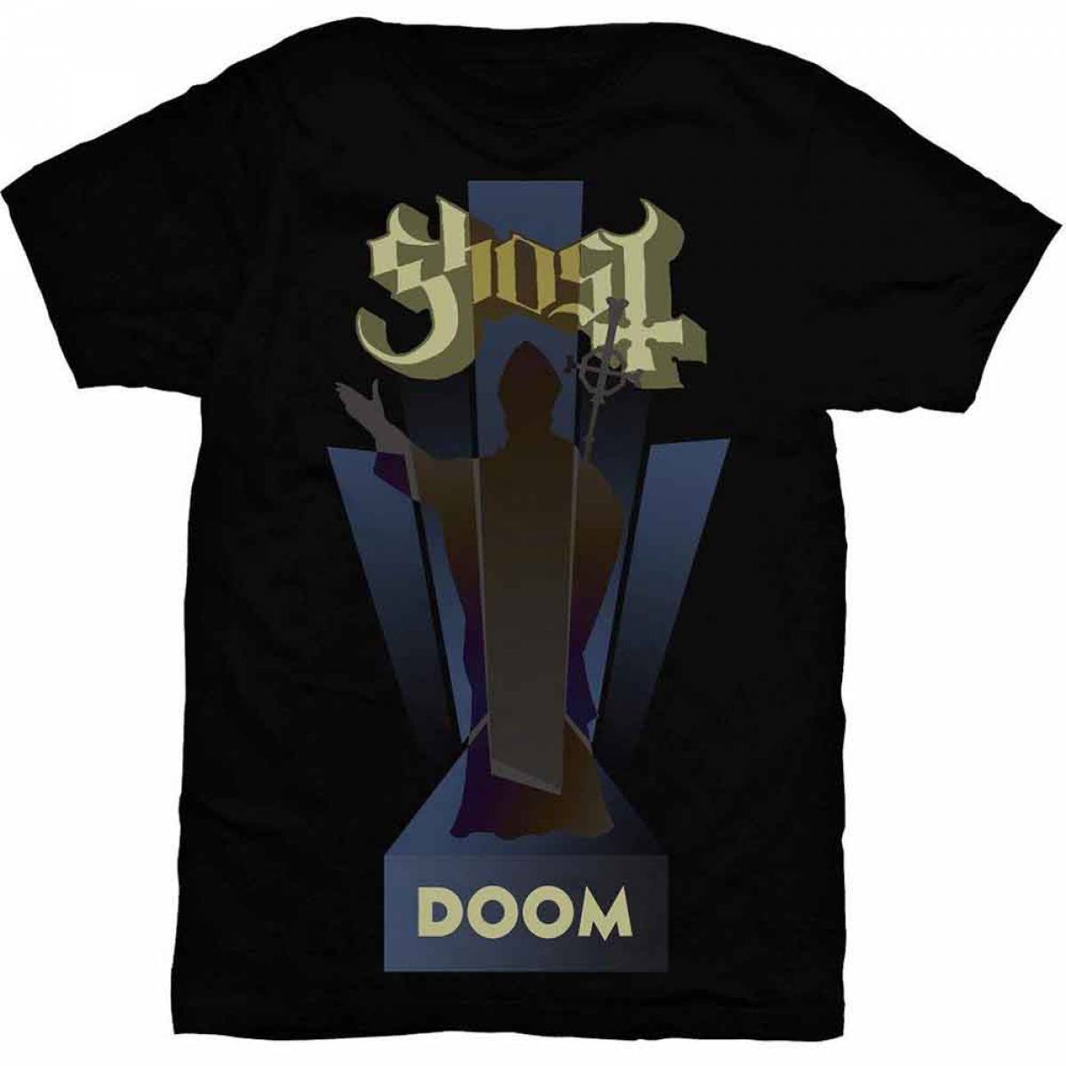 【予約商品】GHOST バンドTシャツ ユニセックス: Doom (Black) - BLACK