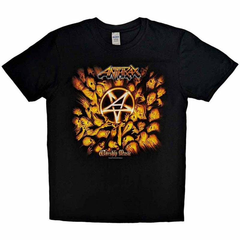 【予約商品】ANTHRAX バンドTシャツ ユニセックス: Worship Music (Black)