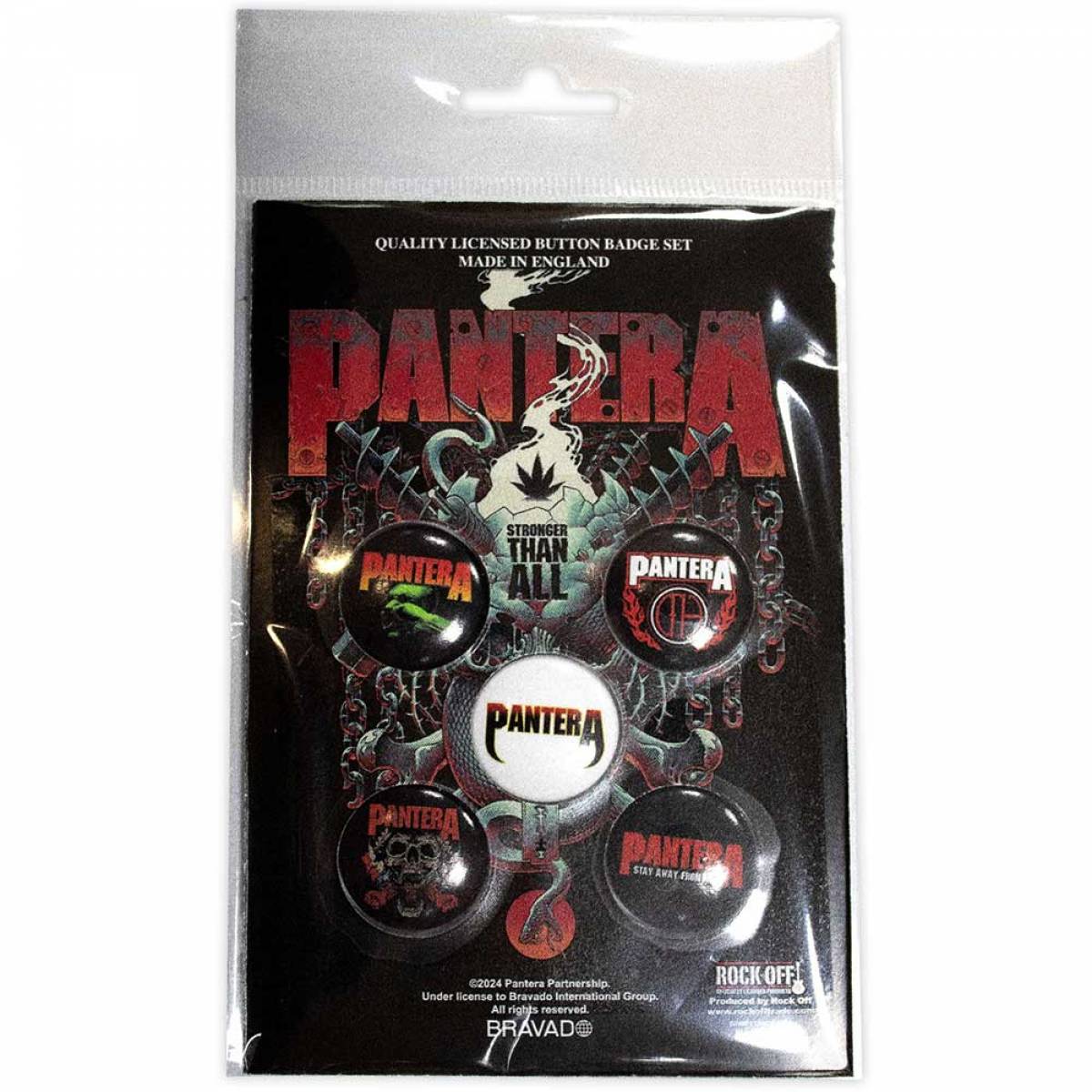 【予約商品】PANTERA Button Badge Pack: Stay Away From Me