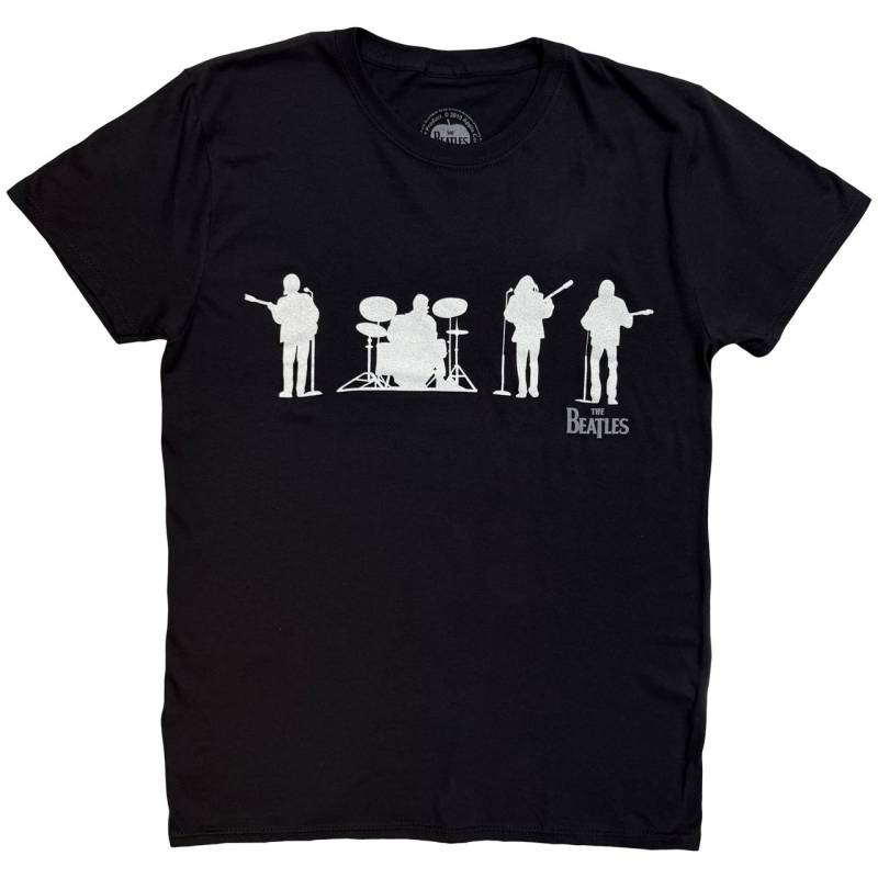 【予約商品】THE BEATLES バンドTシャツ ユニセックス: Saville Row Line Up Silhouette (Black)