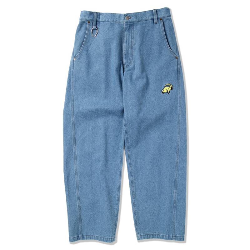 【予約商品】PUNK DRUNKERS (パンク・ドランカーズ) バギーデニム - LT.BLUE