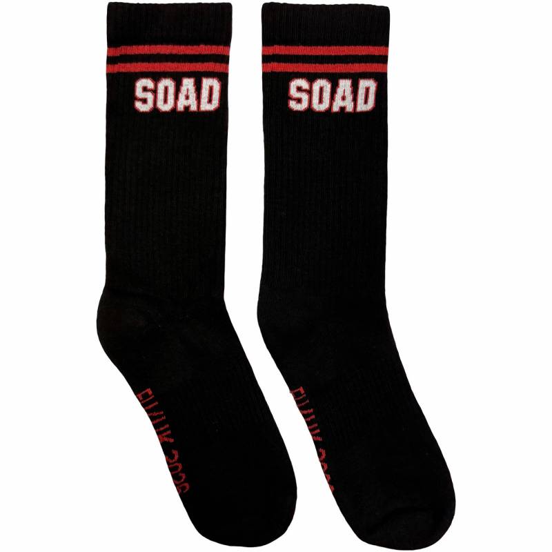 【予約商品】SYSTEM OF A DOWN Unisex Socks: Tour '26 (Black) (Ex-Tour)