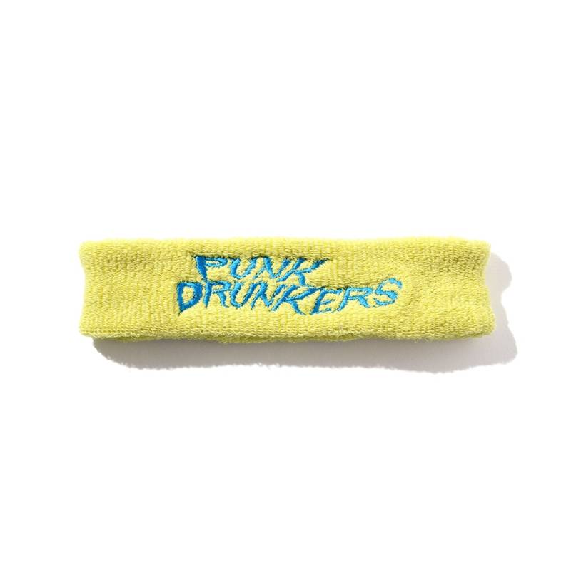 【予約商品】PUNK DRUNKERS (パンク・ドランカーズ) ギザロゴヘアバンド - LIME GREEN