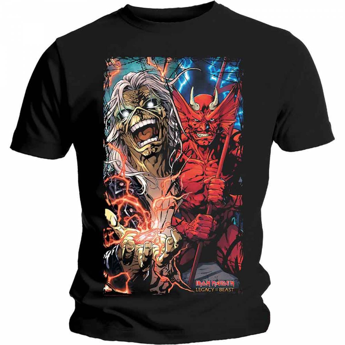 【予約商品】IRON MAIDEN バンドTシャツ ユニセックス: Duality - BLACK