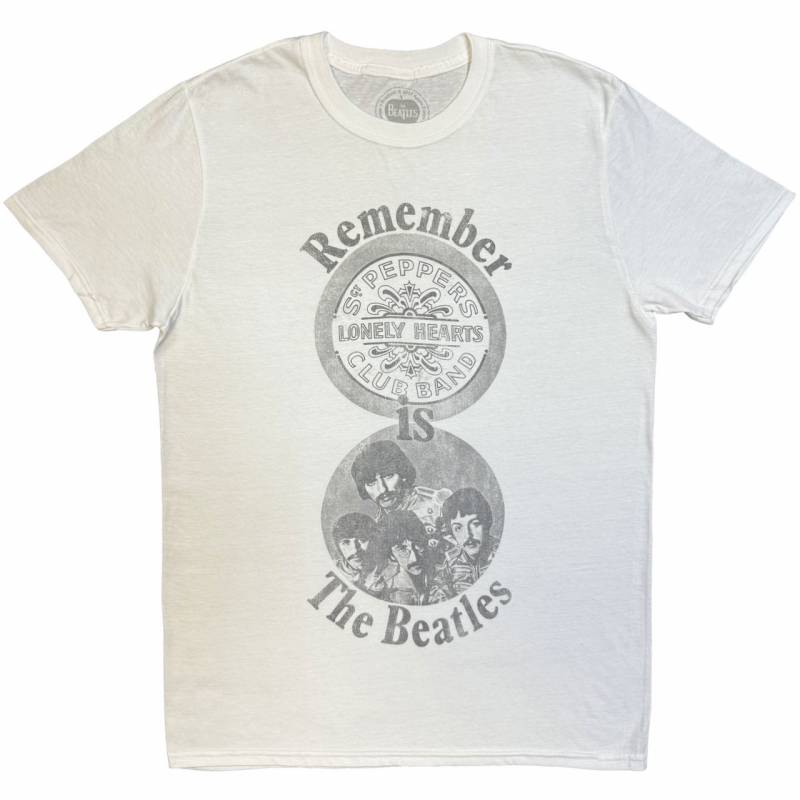 【予約商品】THE BEATLES バンドTシャツ ユニセックス: Remember (White)