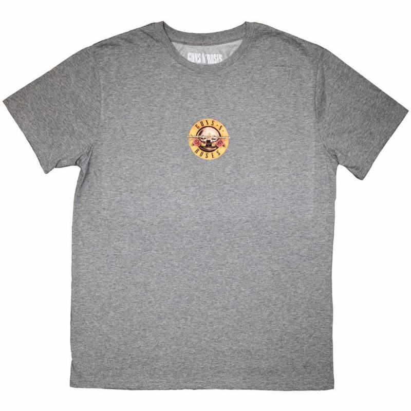 【予約商品】GUNS N' ROSES バンドTシャツ ユニセックス: Mini Circle Logo (Grey)
