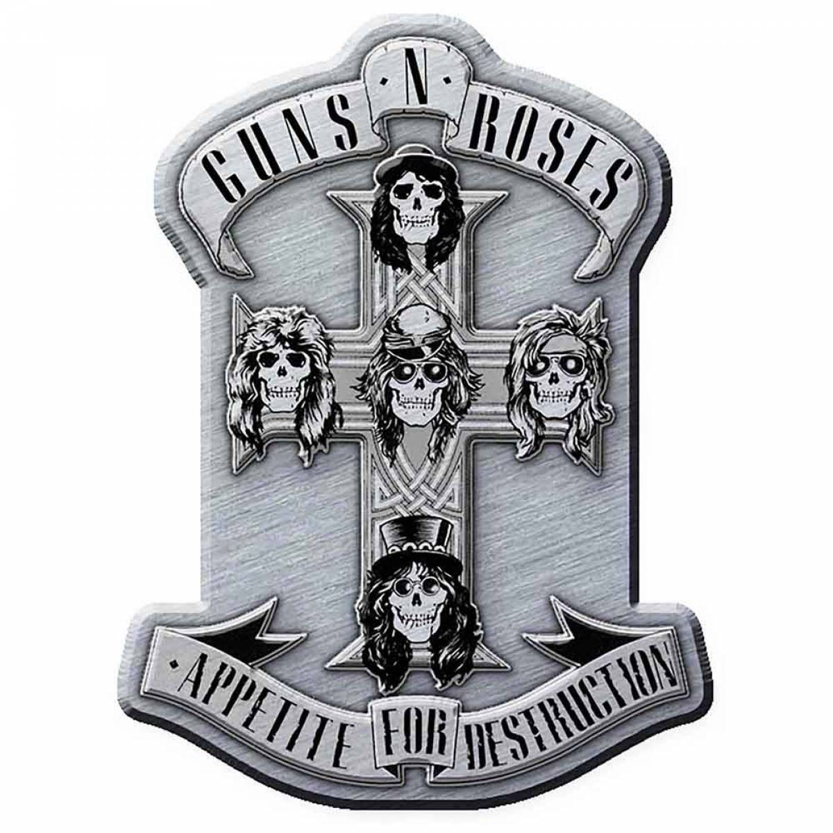 【予約商品】GUNS N' ROSES Pin Badge: Appetite (Enamel In-Fill)