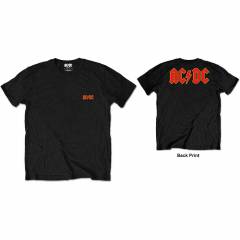 【予約商品】AC/DC Unisex Retail Pack バンドTシャツ: Logo (Black) (Back Print) - BLACK
