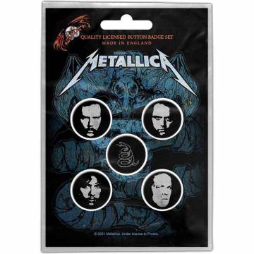 【予約商品】METALLICA Button Badge Pack: Wherever I May Roam