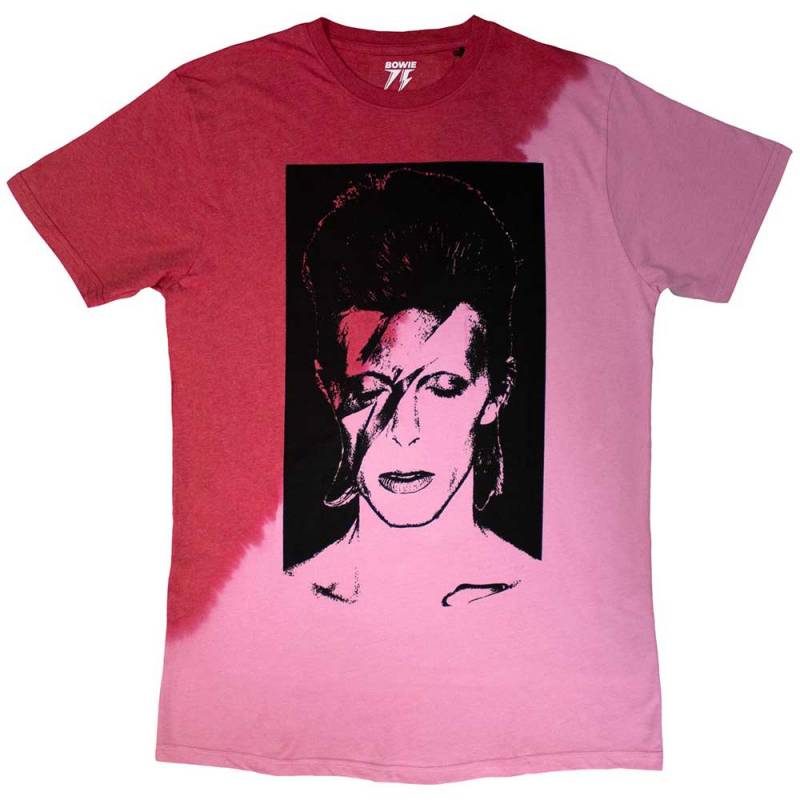 【予約商品】DAVID BOWIE バンドTシャツ ユニセックス: Aladdin Sane (Red) (Wash Collection)