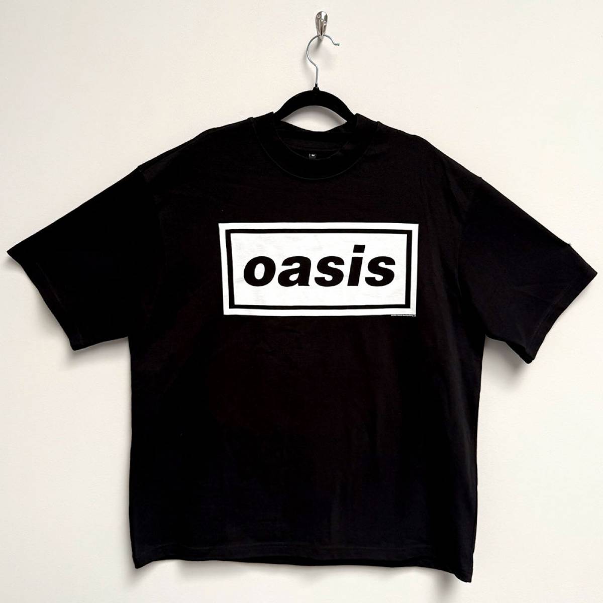 【予約商品】OASIS Unisex Oversized Boxy バンドTシャツ: Decca Logo (Black) - BLACK