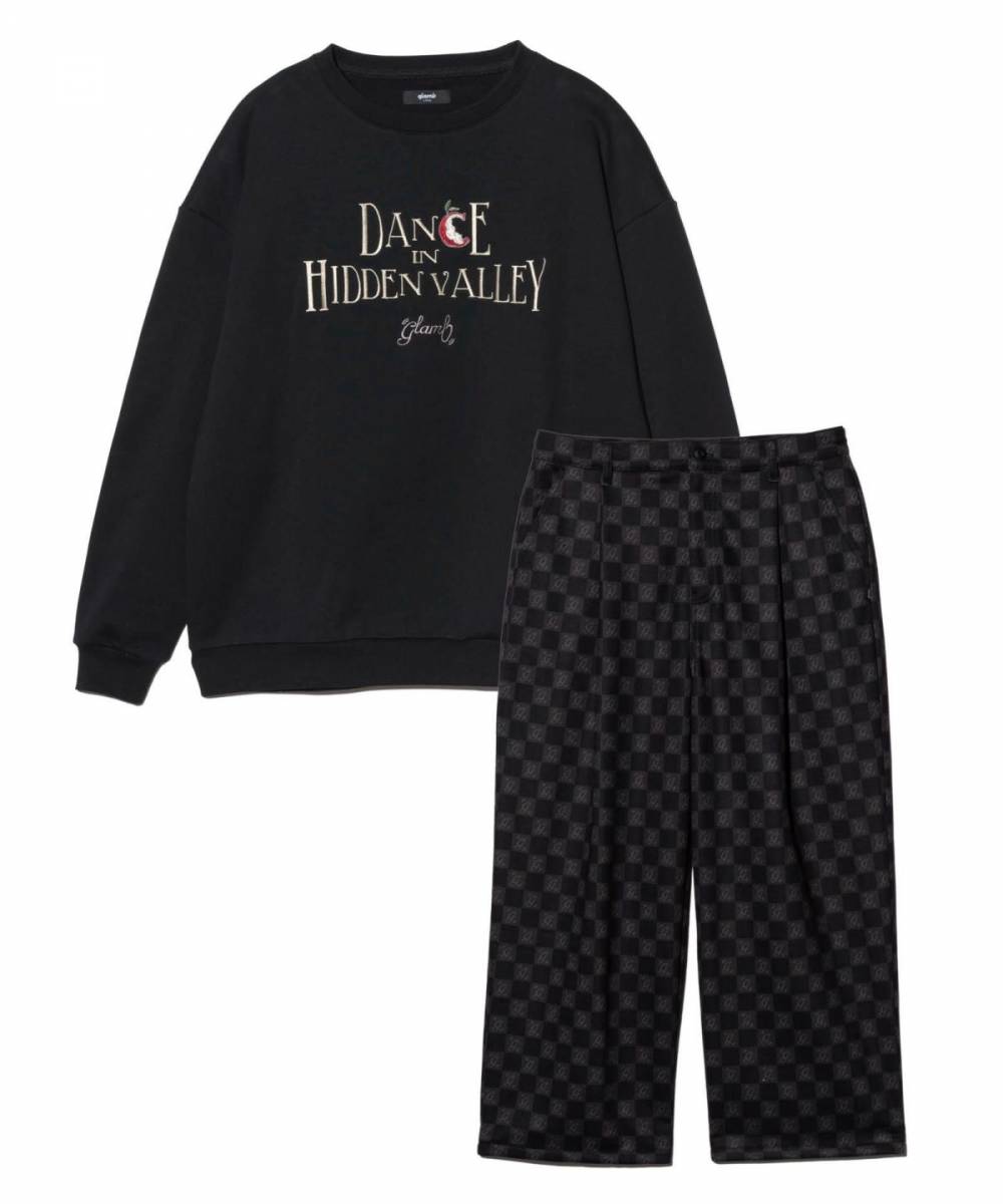 【予約商品】glamb(グラム)GB0325/ST01 : Hidden Valley Sweat Set Up / ヒドゥンバレースウェットセットアップ - Black×Brown