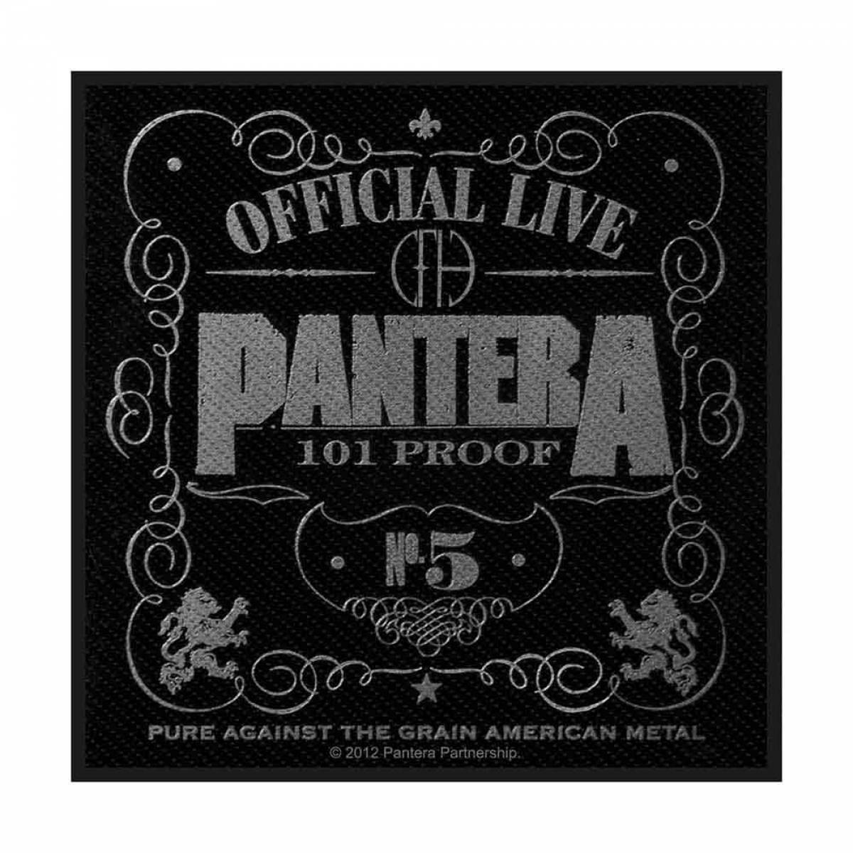 【予約商品】PANTERA Standard Woven Patch: 101% Proof (Retail Pack)