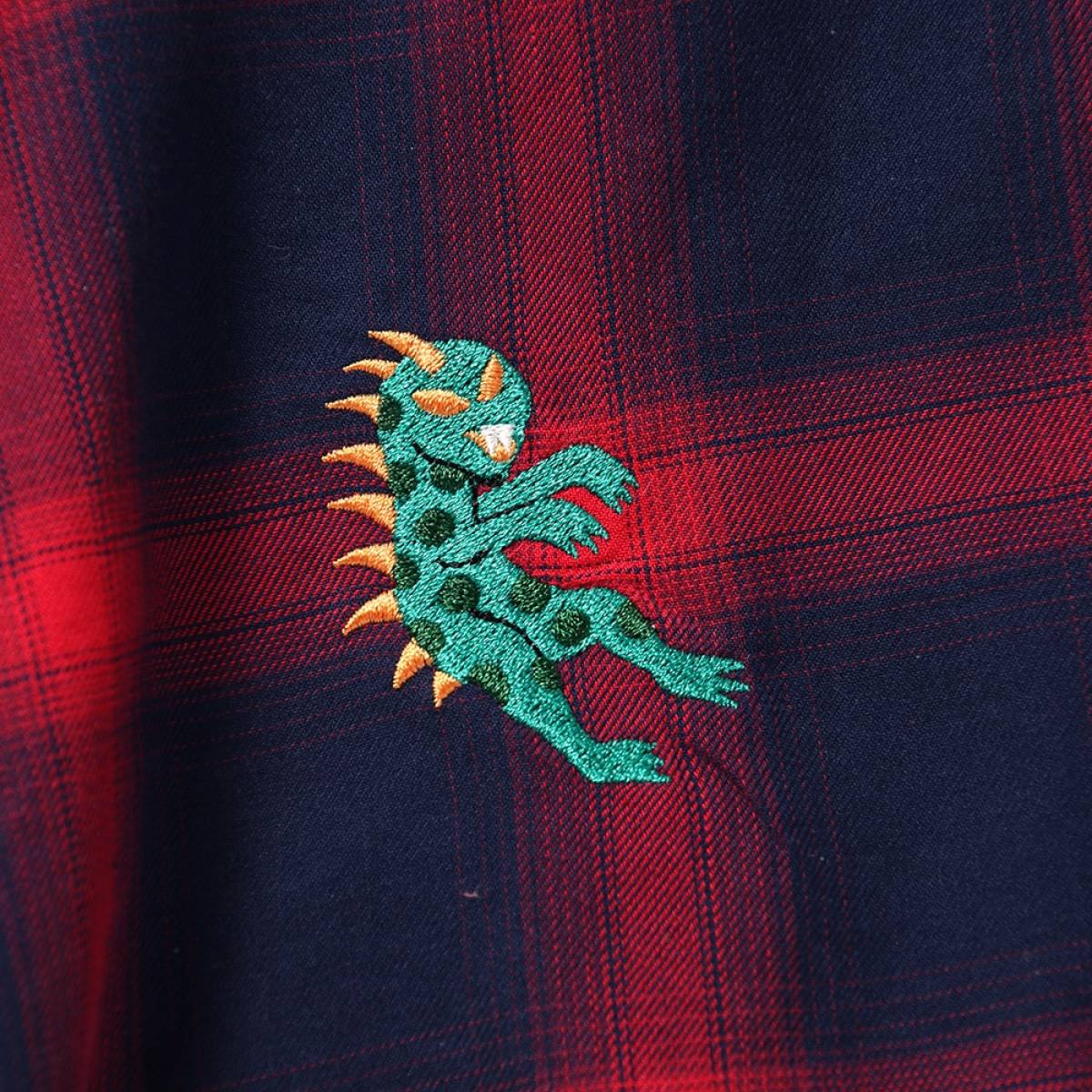 予約商品】PUNK DRUNKERS (パンクドランカーズ) UMA刺繍シャツ
