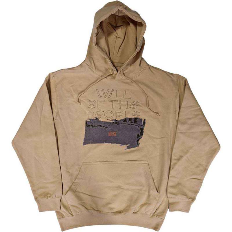 【予約商品】MUSE Unisex Pullover Hoodie: Will Of The People (Sand) - SAND