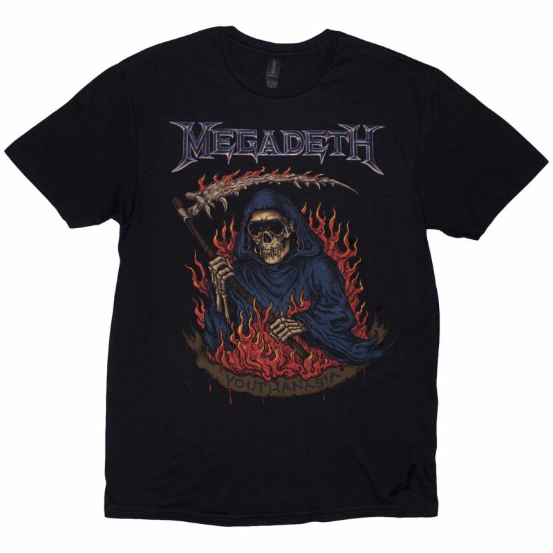 【予約商品】MEGADETH バンドTシャツ ユニセックス: Youthanasia The Reckoning Day (Black)