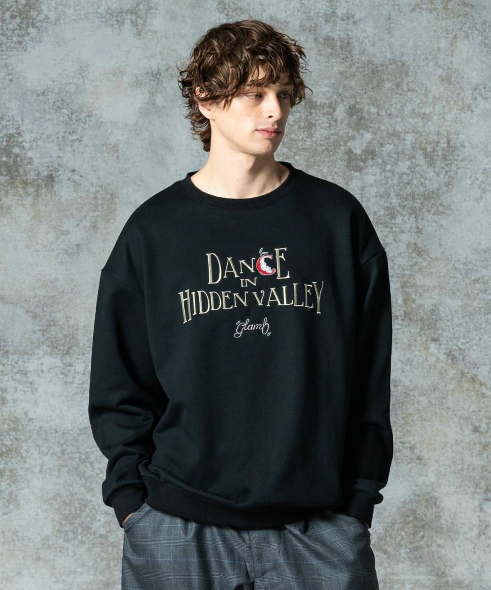 【予約商品】glamb(グラム)GB0325/CS04 : Hidden Valley Sweat / ヒドゥンバレースウェット - Black