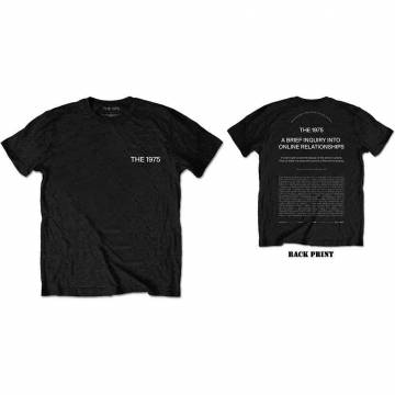 【予約商品】THE 1975 バンドTシャツ ユニセックス: ABIIOR Welcome Welcome (Back Print) - BLACK