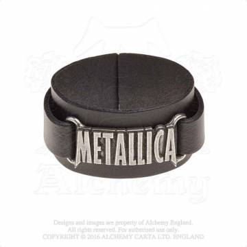 【予約商品】METALLICA Leather Wrist Strap: Logo
