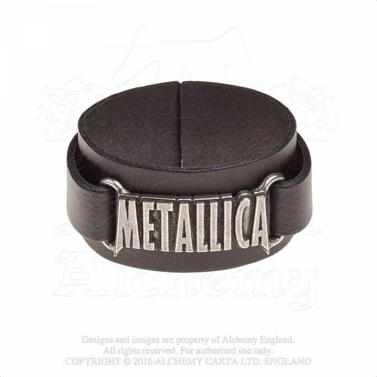 【予約商品】METALLICA Leather Wrist Strap: Logo