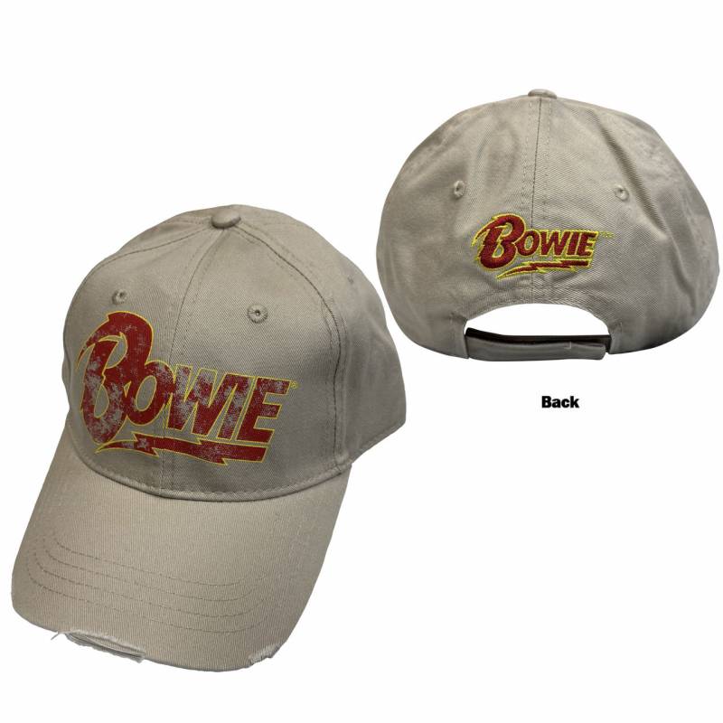 【予約商品】DAVID BOWIE Unisex Baseball Cap: Flash Logo (Sand)