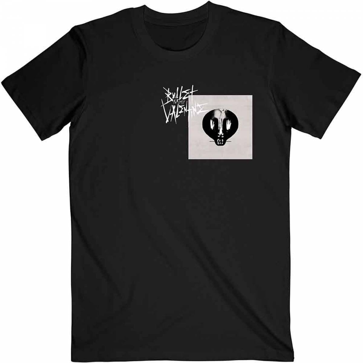 【予約商品】BULLET FOR MY VALENTINE バンドTシャツ ユニセックス: Album Cropped & Logo (Black) - BLACK