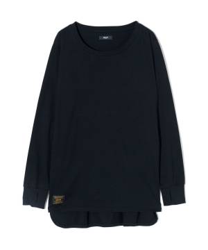 【予約商品】glamb(グラム) GB0424/CS18 : Deformed Cutsew / デフォームカットソー - Black