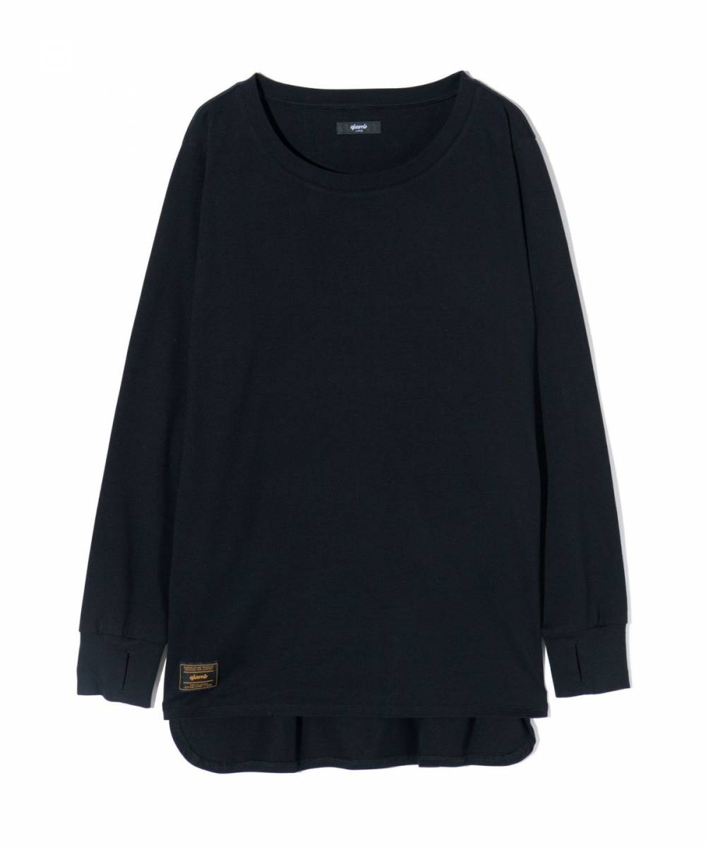 【予約商品】glamb(グラム) GB0424/CS18 : Deformed Cutsew / デフォームカットソー - Black