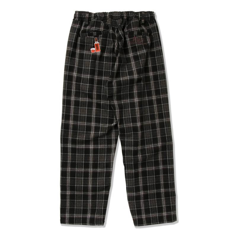 【予約商品】PUNK DRUNKERS (パンク・ドランカーズ) Dandyチェックパンツ - BLACK CHECK