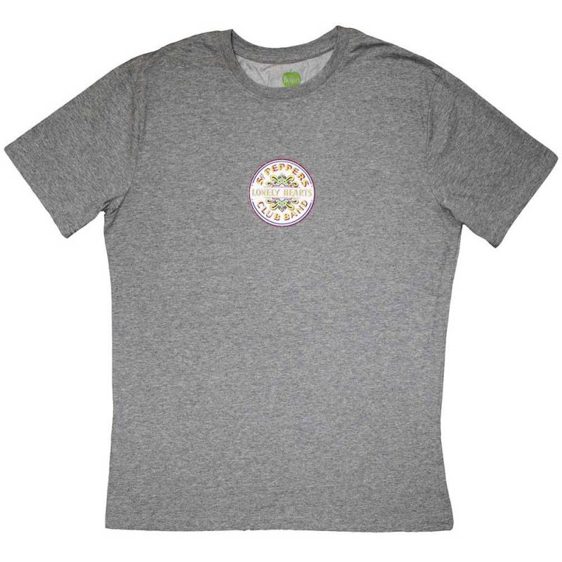 【予約商品】THE BEATLES バンドTシャツ ユニセックス: Mini Sgt Pepper Drum (Grey)