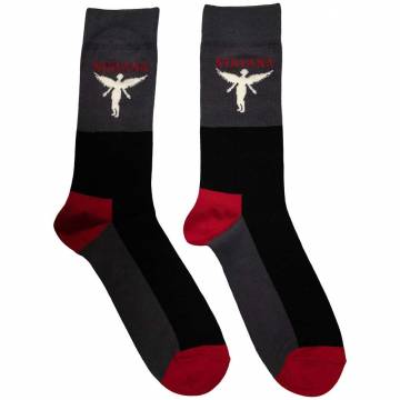 【予約商品】NIRVANA Unisex Ankle Socks: In Utero (Charcoal Grey) (UK Size 6 - 11) - CHARCOAL GREY