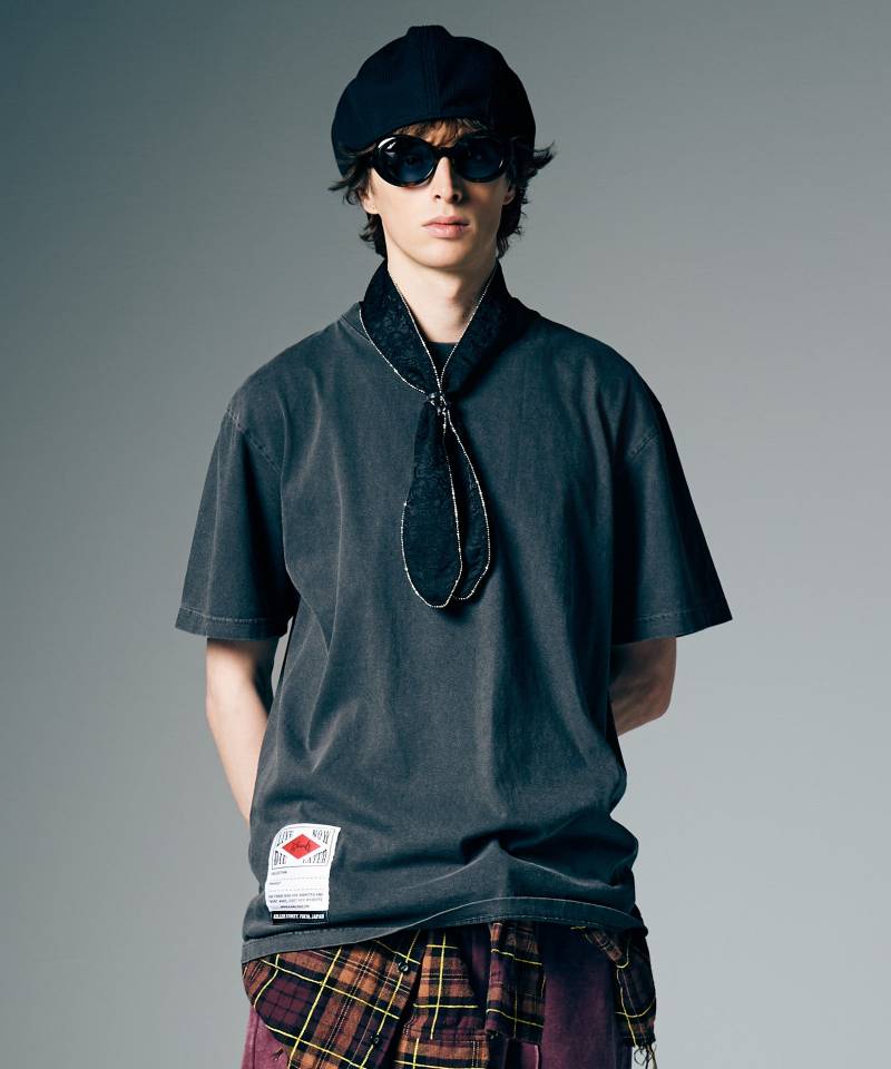 【予約商品】glamb(グラム) Pigment Body T-Shirt / ピグメントボディTシャツ - Black