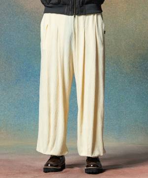 【予約商品】glamb(グラム)GB0225/P10 : Glamour Crepe Pants / グラマークレープパンツ - White