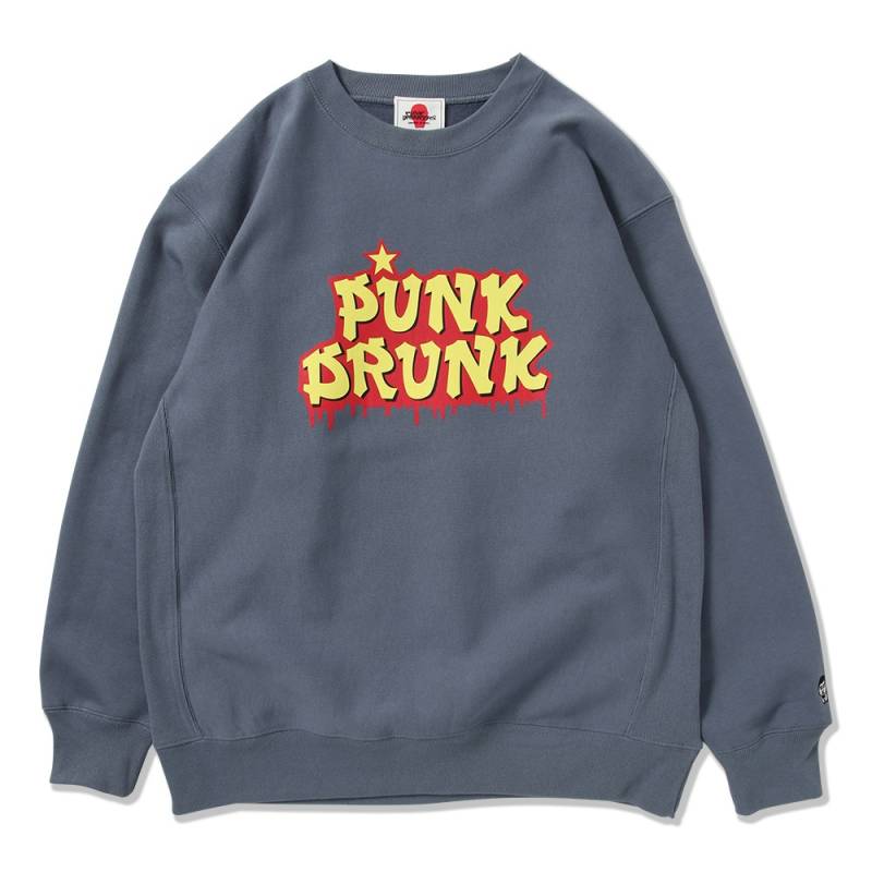 【予約商品】PUNK DRUNKERS (パンク・ドランカーズ) パンクドスタイルトレーナー - S.BLUE