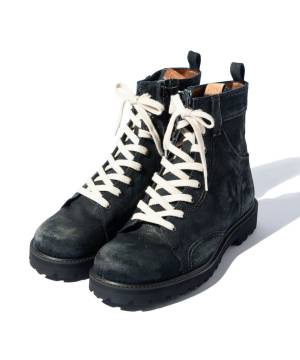 【予約商品】glamb(グラム)GB0125/AC03 : Oiled Denim Boots / オイルドデニムブーツ - Indigo